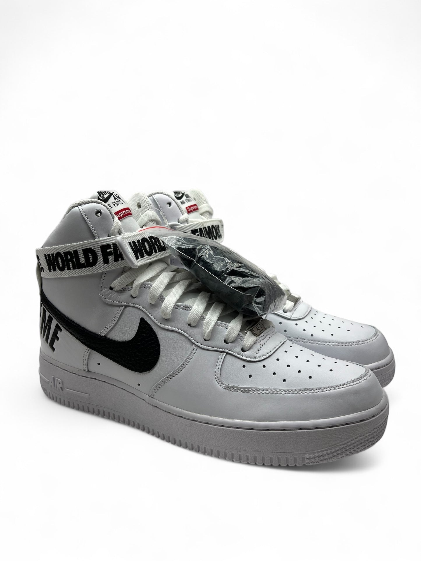 Nike Air Force 1 High Supreme "World Famous" White 2014