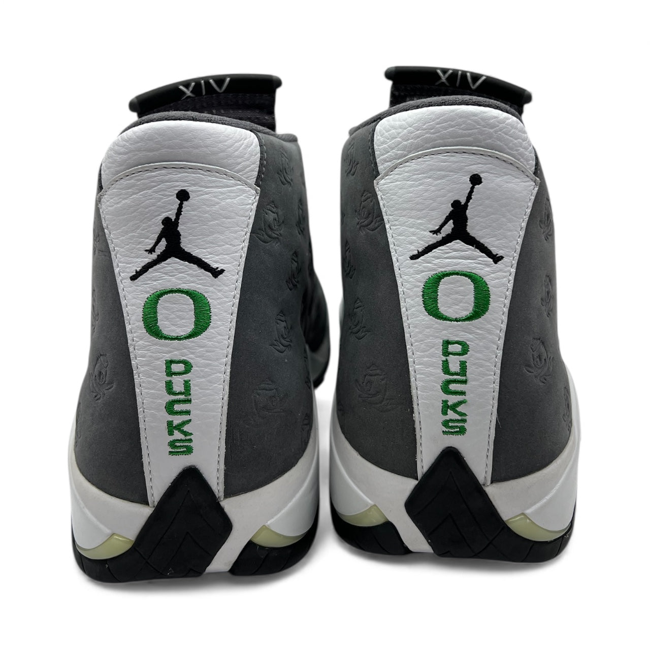 Air Jordan 14 Retro "Oregon Ducks" Grey Sample 2016