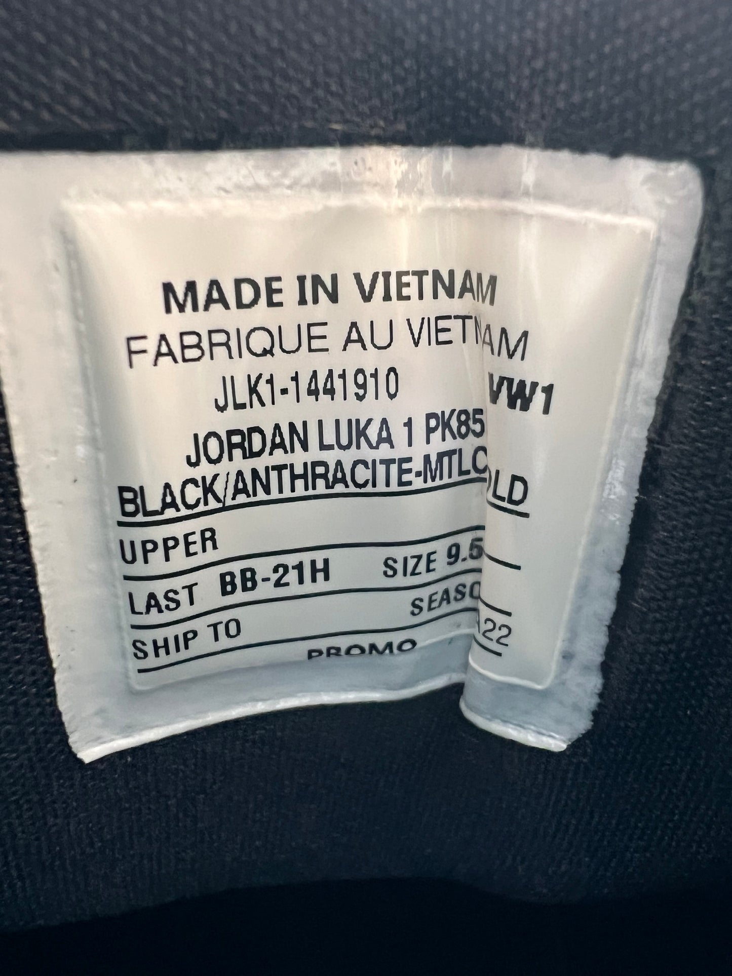 Jordan Luka 1 Phil Knight “PK85” Sample