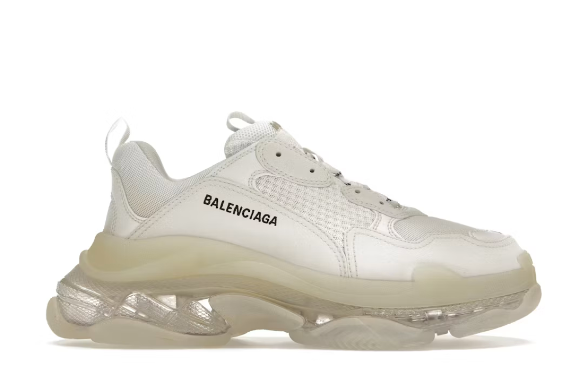 Balenciaga Triple S White "Clear Sole" 2022